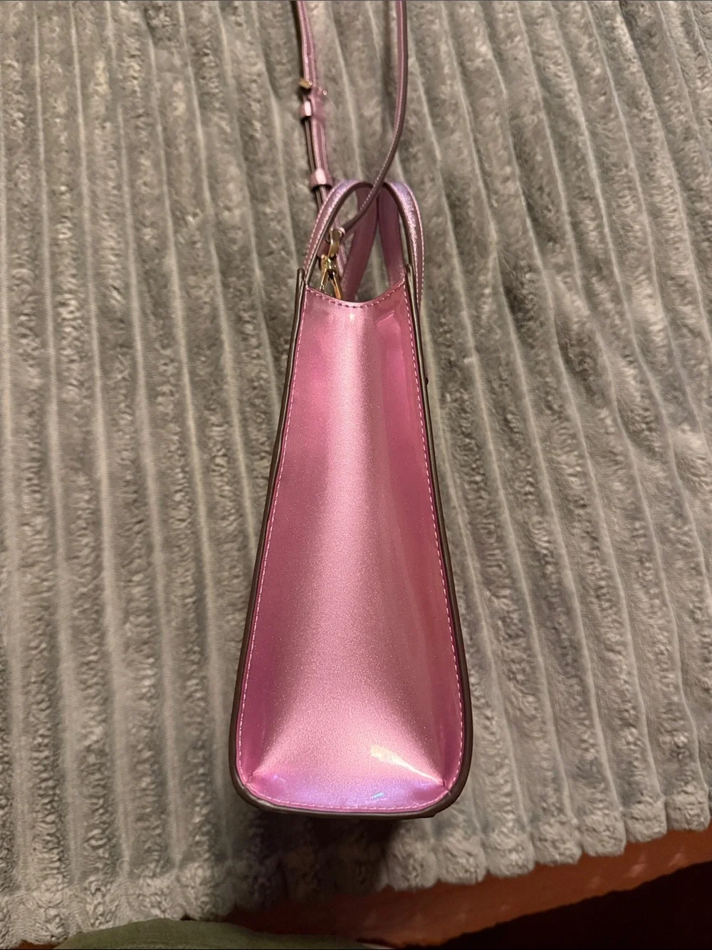 kate spade Metallic lavender Mini Tote Bag